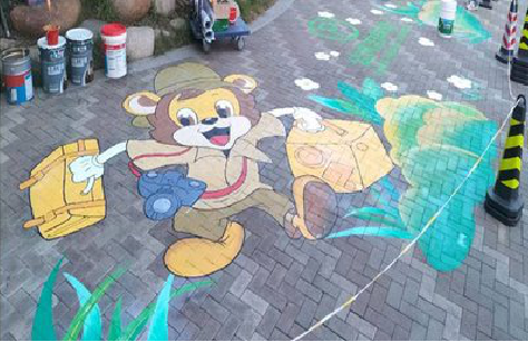 湘潭夏季画地面彩绘会遇到的问题