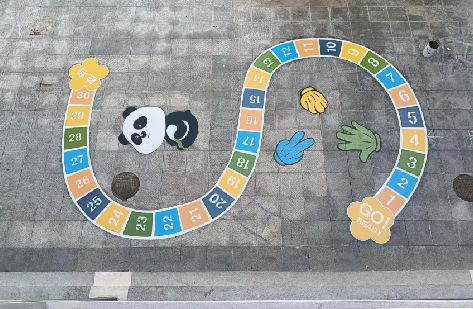 湘潭地面游戏彩绘