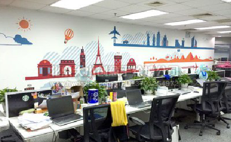 湘潭教你设计办公室墙绘的方法。