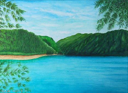 湘潭在墙绘中，如何绘画绿水青山？